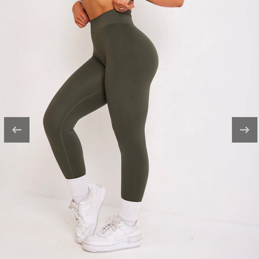 Desert Khaki Seamless Full Length Leggings